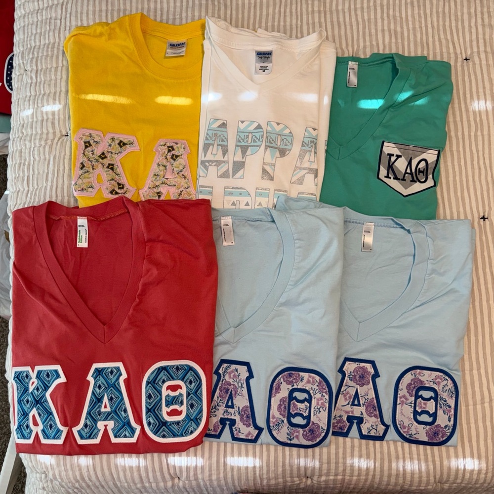 Kappa Alpha Theta Tees.  Assorted Colors